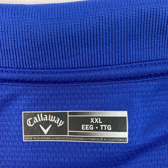 Callaway Polo Shirt Mens XXL 2XL Harbor Short Sleeve Collared Performance Golf - Picture 6 of 10